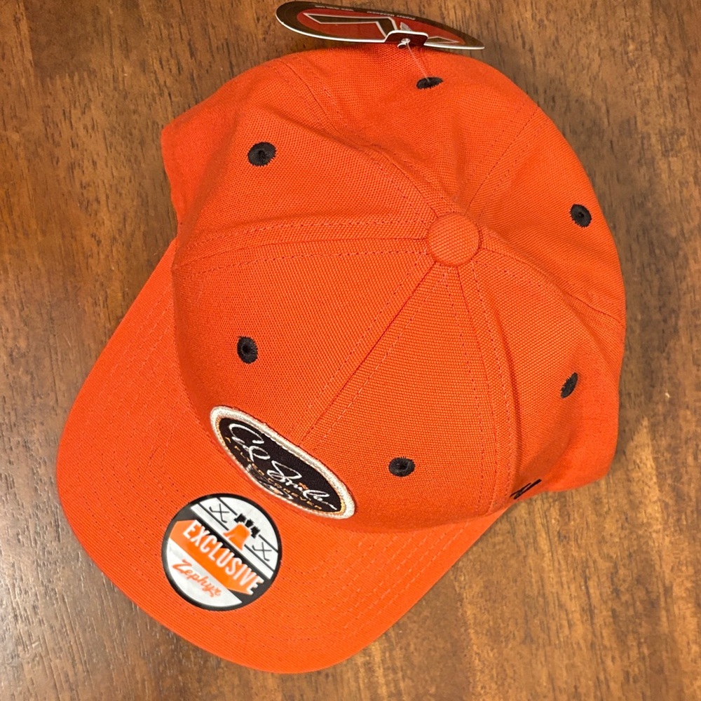 Orange Baseball Cap With Signature Patch - image 2